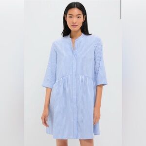 Tuckernuck Blue Stripe Royal Shirt Dress S